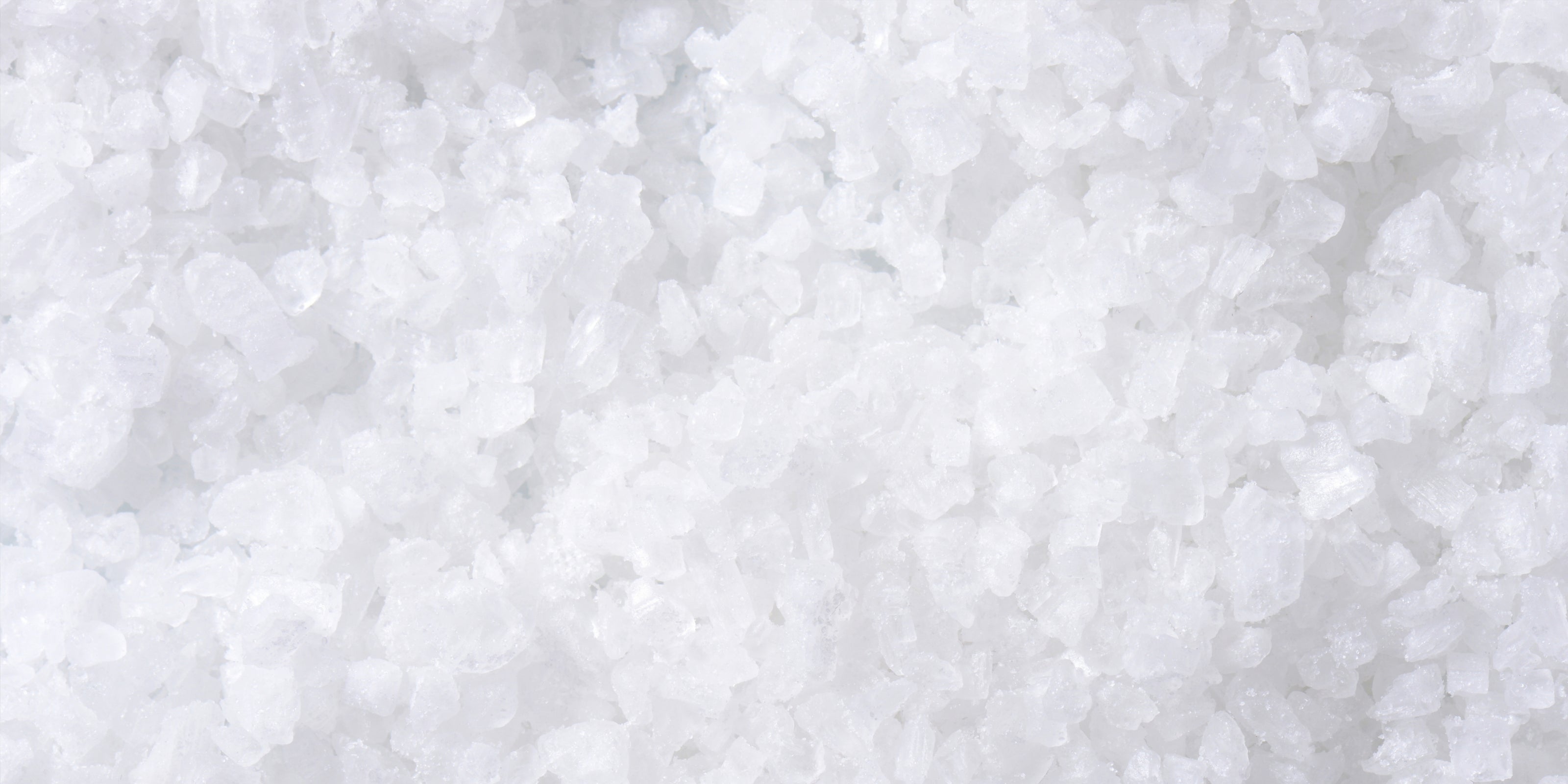 Close-up of white dead sea salt cyrstals